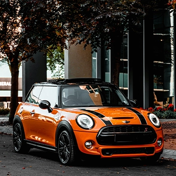 Orange MINI Cooper
