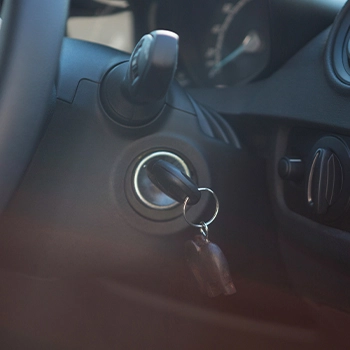 key in ignition 